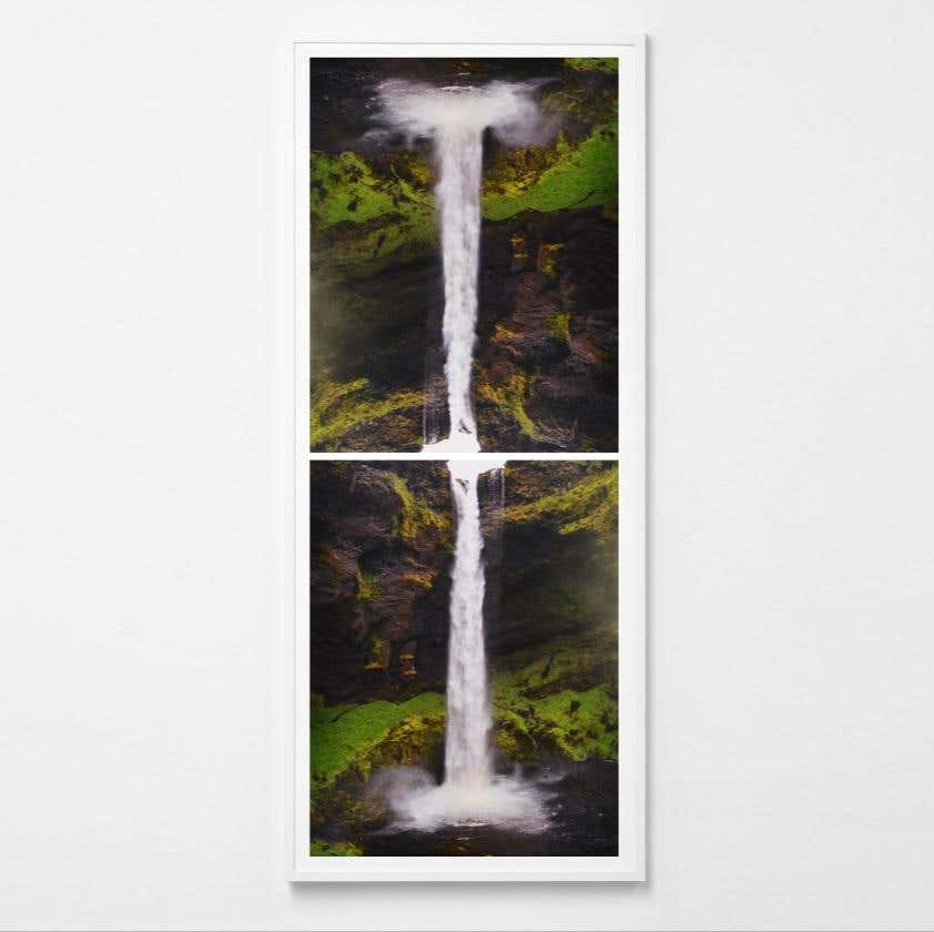 Contact is content at Seljalandsfoss, Contemporary, 21st Century, C Print