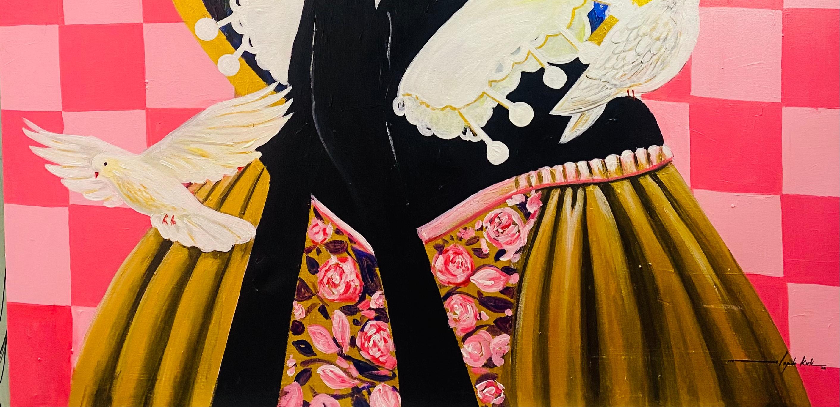 Hoffnung (Abstrakter Expressionismus), Painting, von Olajide Kuti