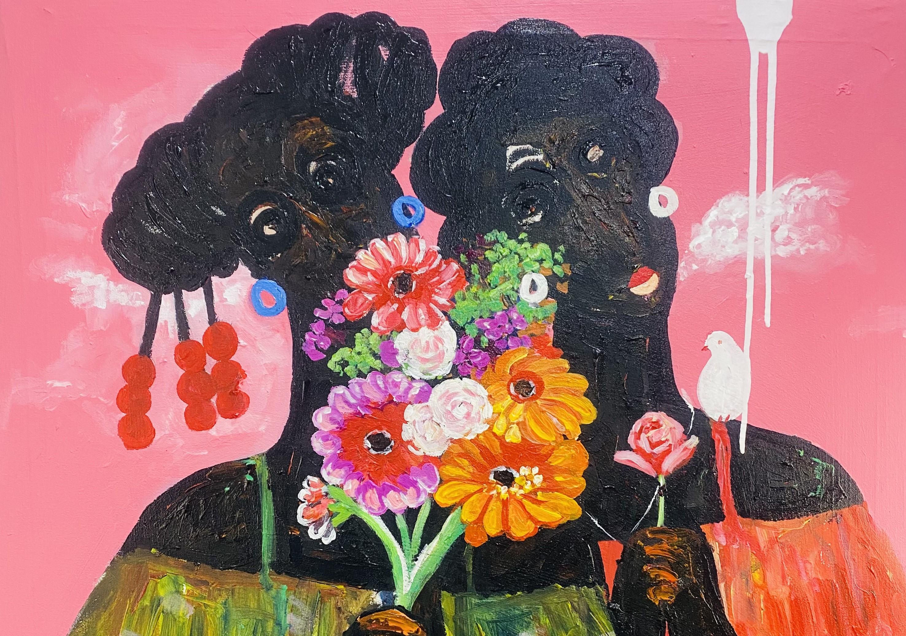 On God - Painting by Olajide Kuti