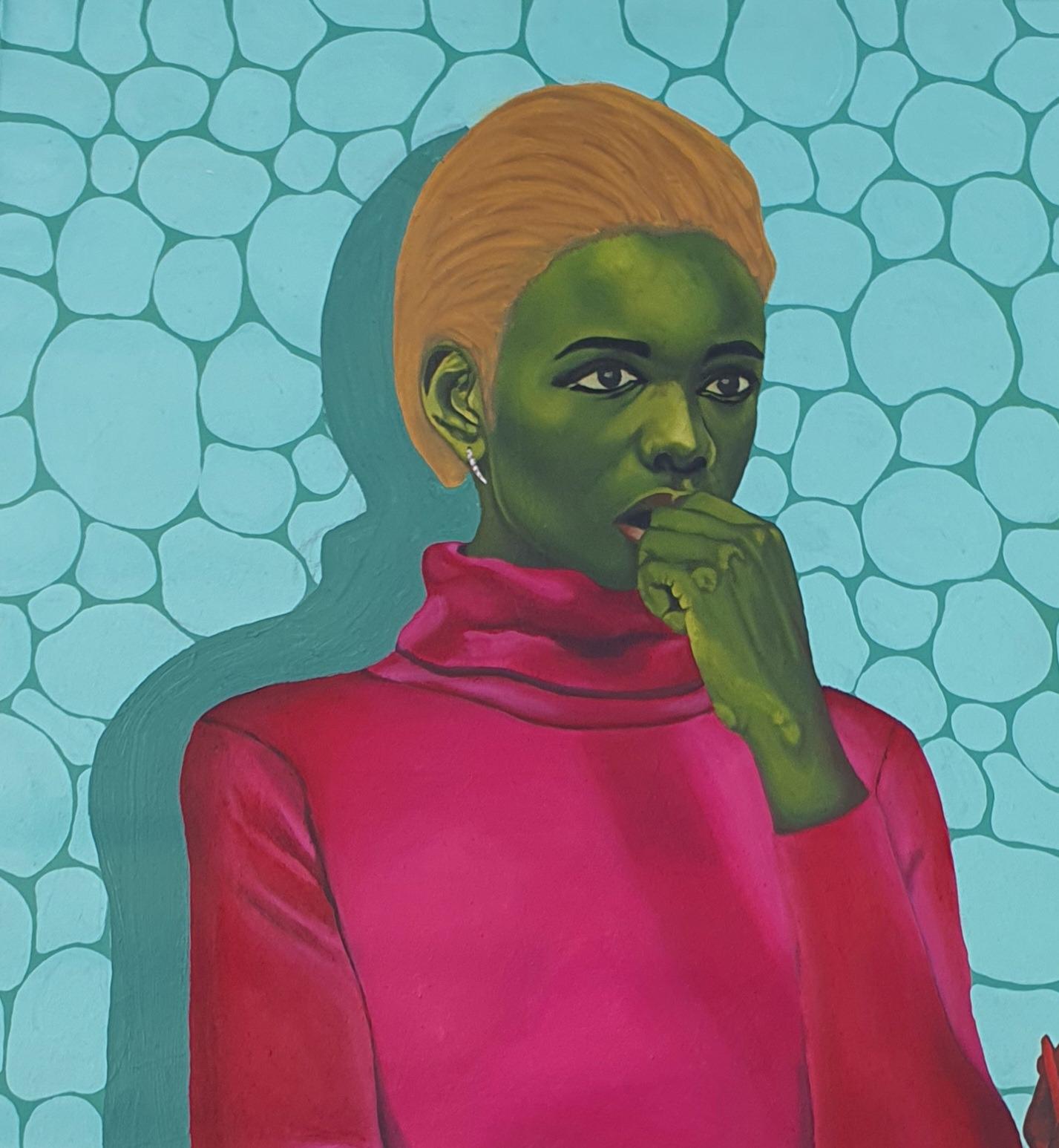 Anxiety - Painting by Olajire Olalekan