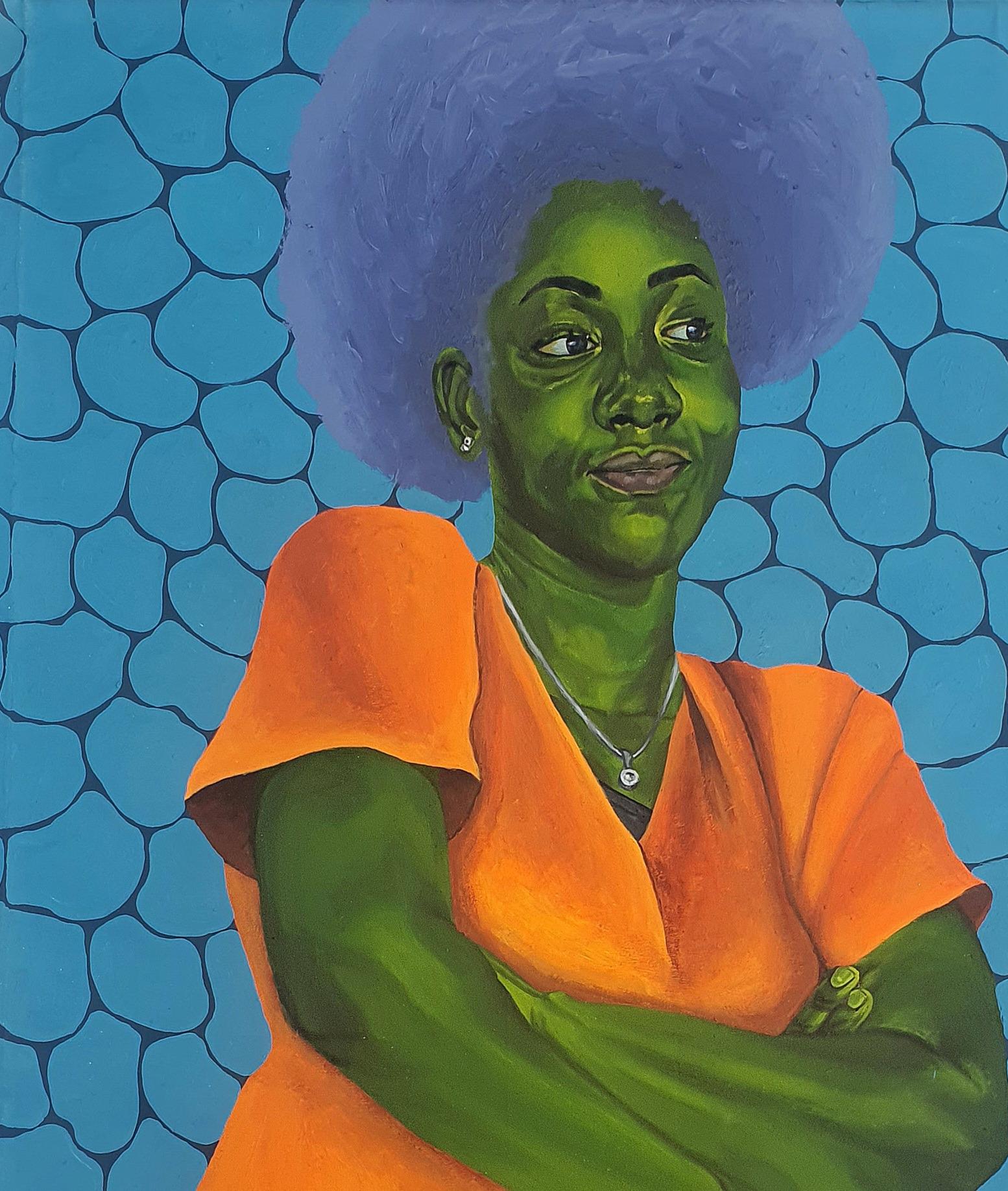 In attesa - Painting di Olajire Olalekan