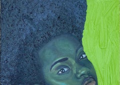 I Found My Peace - 21st Century, Contemporary, Realist Portrait, Black Woman