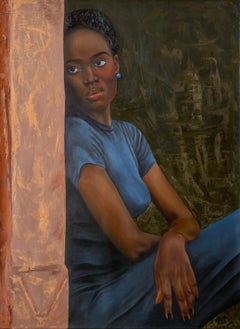 Love Never End - Siglo XXI, Contemporáneo, Retrato realista, Mujer negra