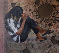 Viento de cambio - Siglo XXI, Figurativo, Contemporáneo, Chica joven, Soledad