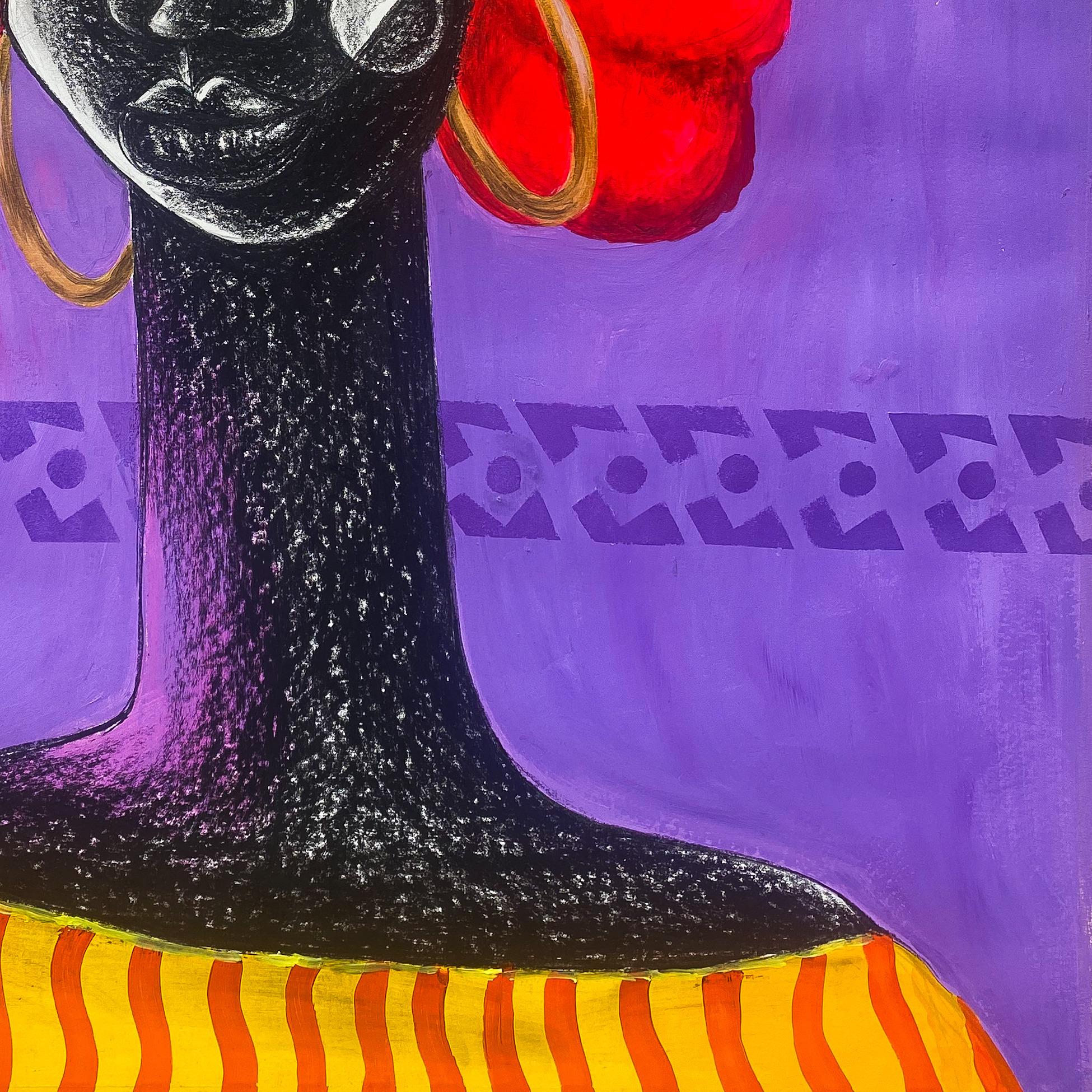 Hibiscus - Siglo XXI, Contemporáneo, Pintura figurativa, Técnica mixta, Mujer en venta 1