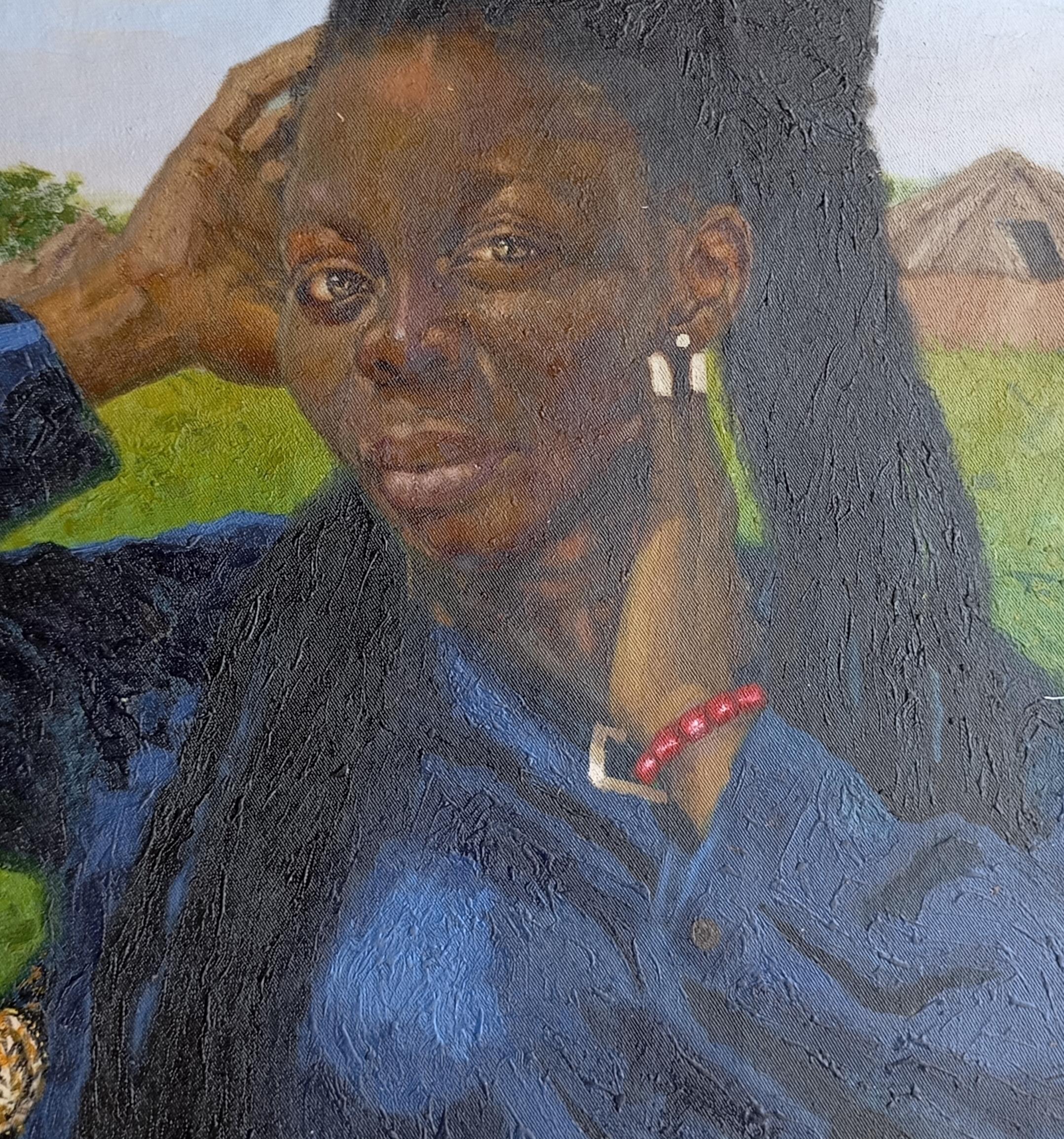 Fehintola (Acqua nel buco) -21° secolo, Contemporaneo, Figurativo, Paesaggio in vendita 1