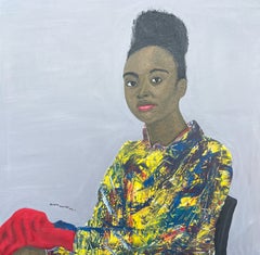 Belleza africana -Siglo XXI Contemporáneo, Retrato figurativo, Mujer, África