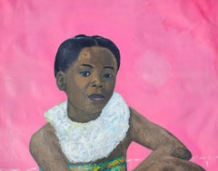 Be Still - 21st Century Contemporary, Figurative Portrait, Acrylic, Young Girl