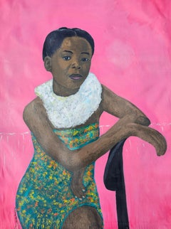 Be Still - 21st Century Contemporary, Figurative Portrait, Acrylic, Young Girl