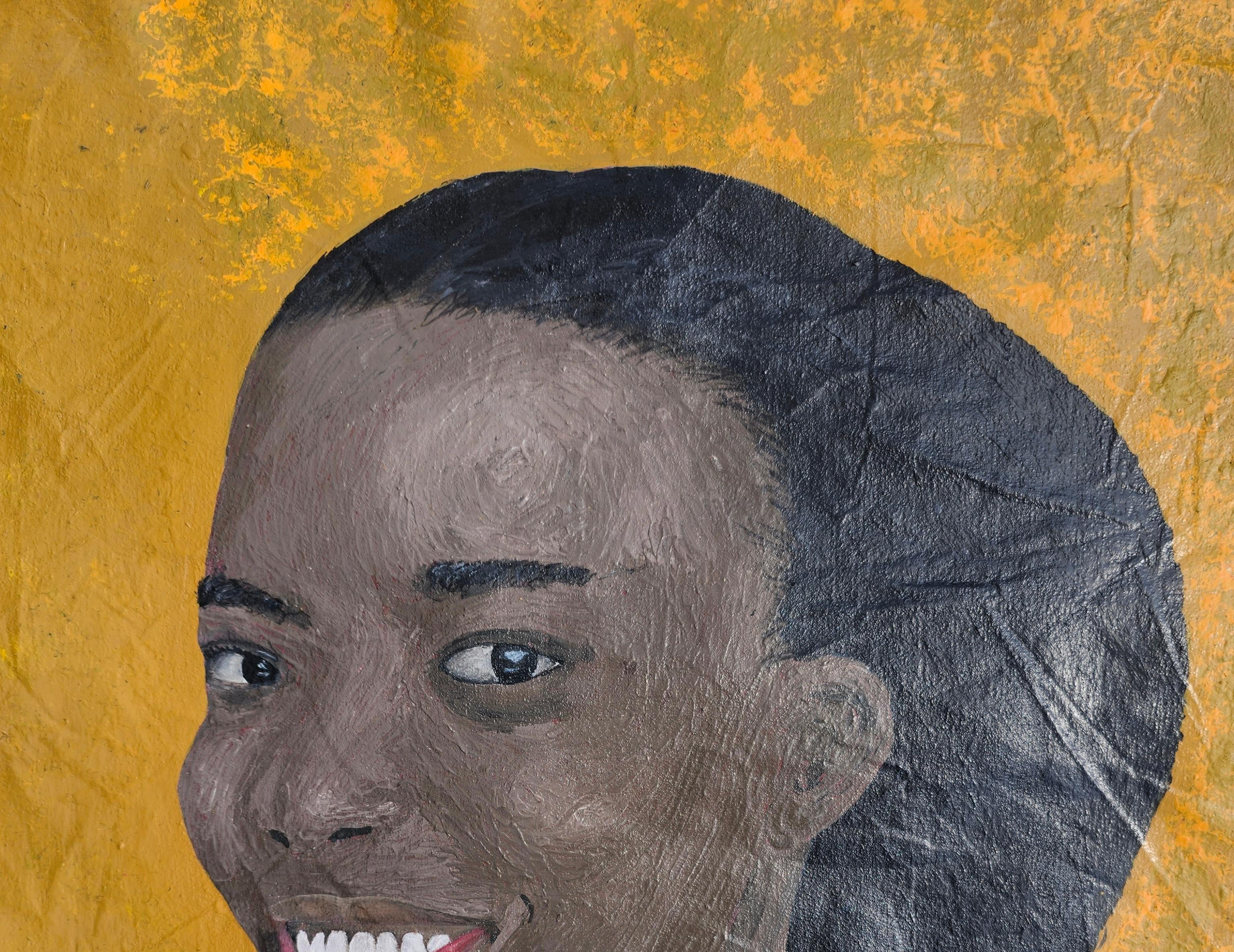 Resplandor Enigmático (Un retrato de Gracia y Virtud) - Siglo XXI, Contemporáneo - Painting de Olaniyi Timothy