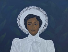 Lady In White 2 - 21st Century Contemporary, Figurative, Portrait, Women, Modern