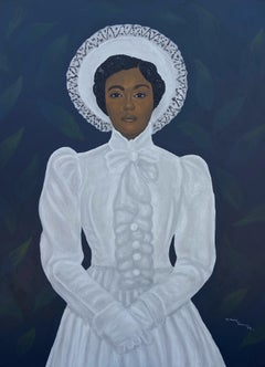 Lady In White 2 - 21st Century Contemporary, Figurative, Portrait, Women, Modern