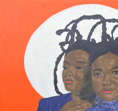 Soul Sisters -21st Century Contemporary, Figurative Portrait, Women Love, Africa