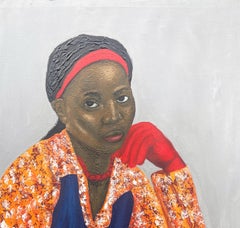 While I Wait 1 - 21st Century, Contemporary, Figurative, Portrait, Women, Love