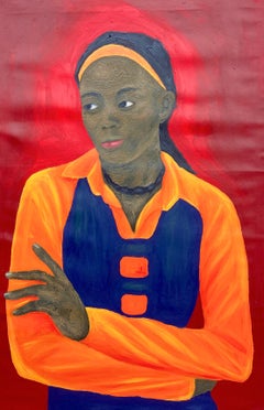 Mientras espero 2 - Siglo XXI, Contemporáneo, Figurativo, Retrato, Mujer, Amor