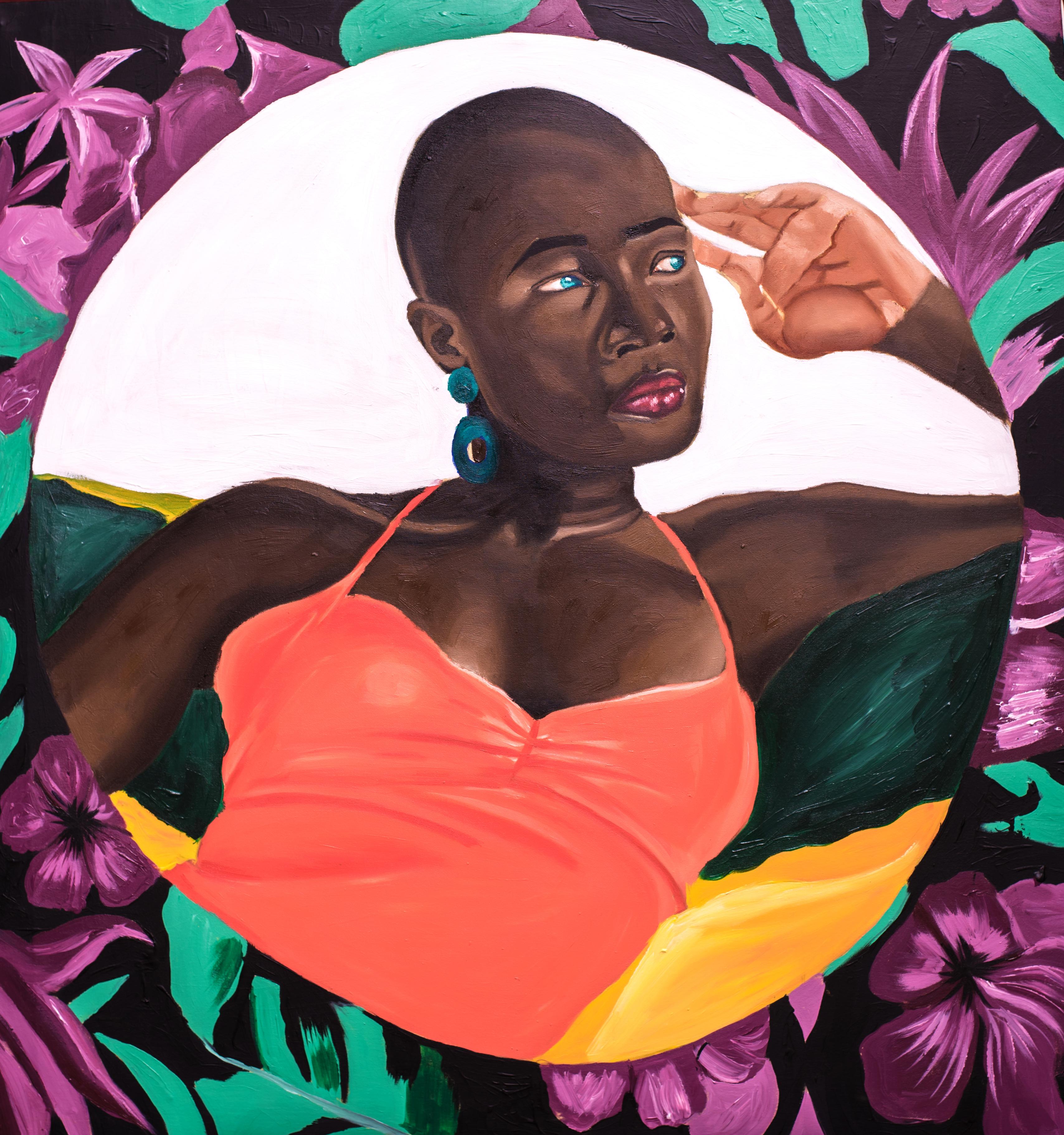 Olaosun Oluwapelumi Portrait Painting - All By Myself