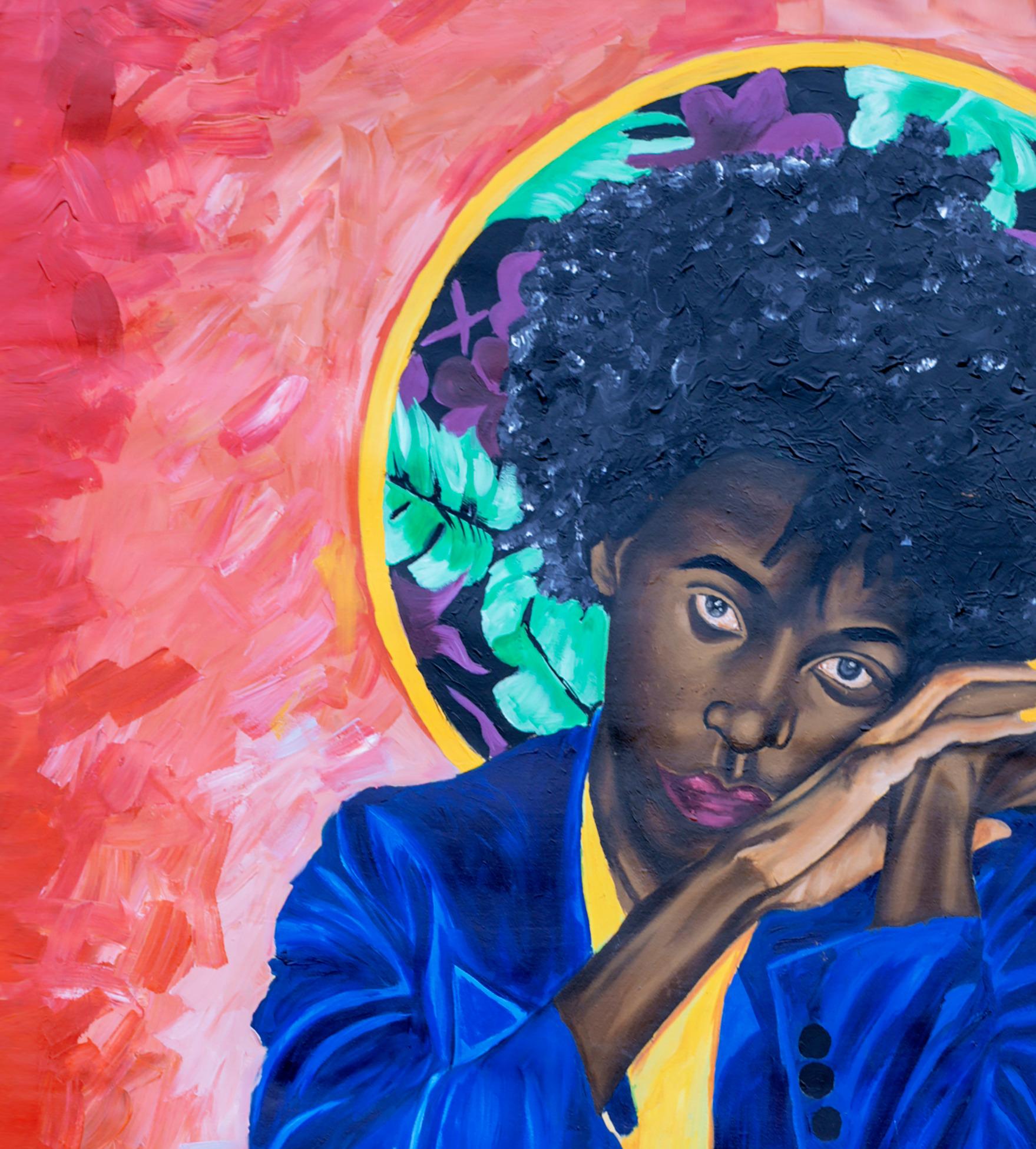 Konversation mit mir selbst – Painting von Olaosun Oluwapelumi