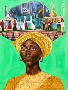 Custodian of Nation's Pulse -21st Century, Contemporary Figurative, Modern Woman