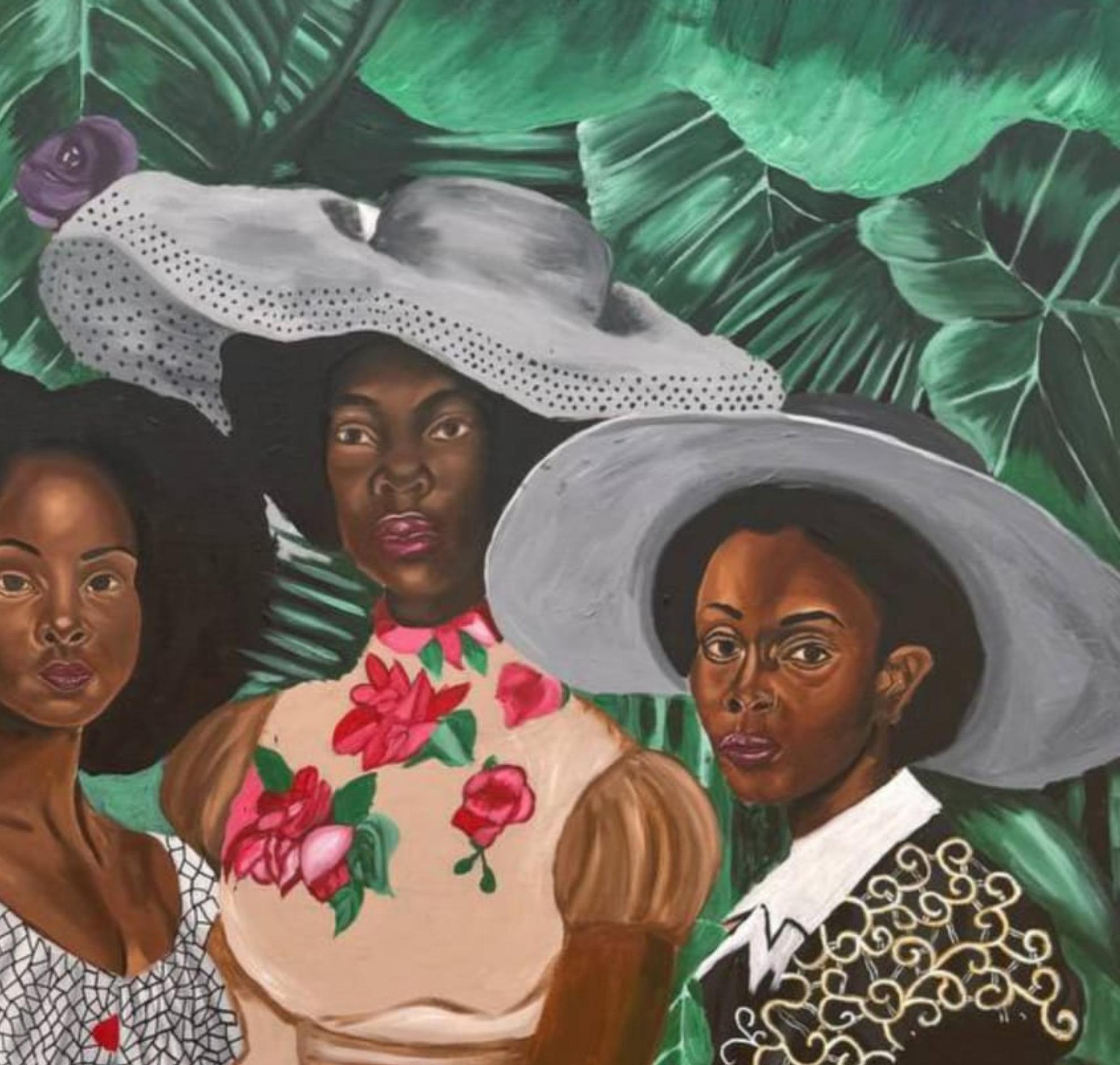 Fellow Feeling - Contemporary Painting by Olaosun Oluwapelumi