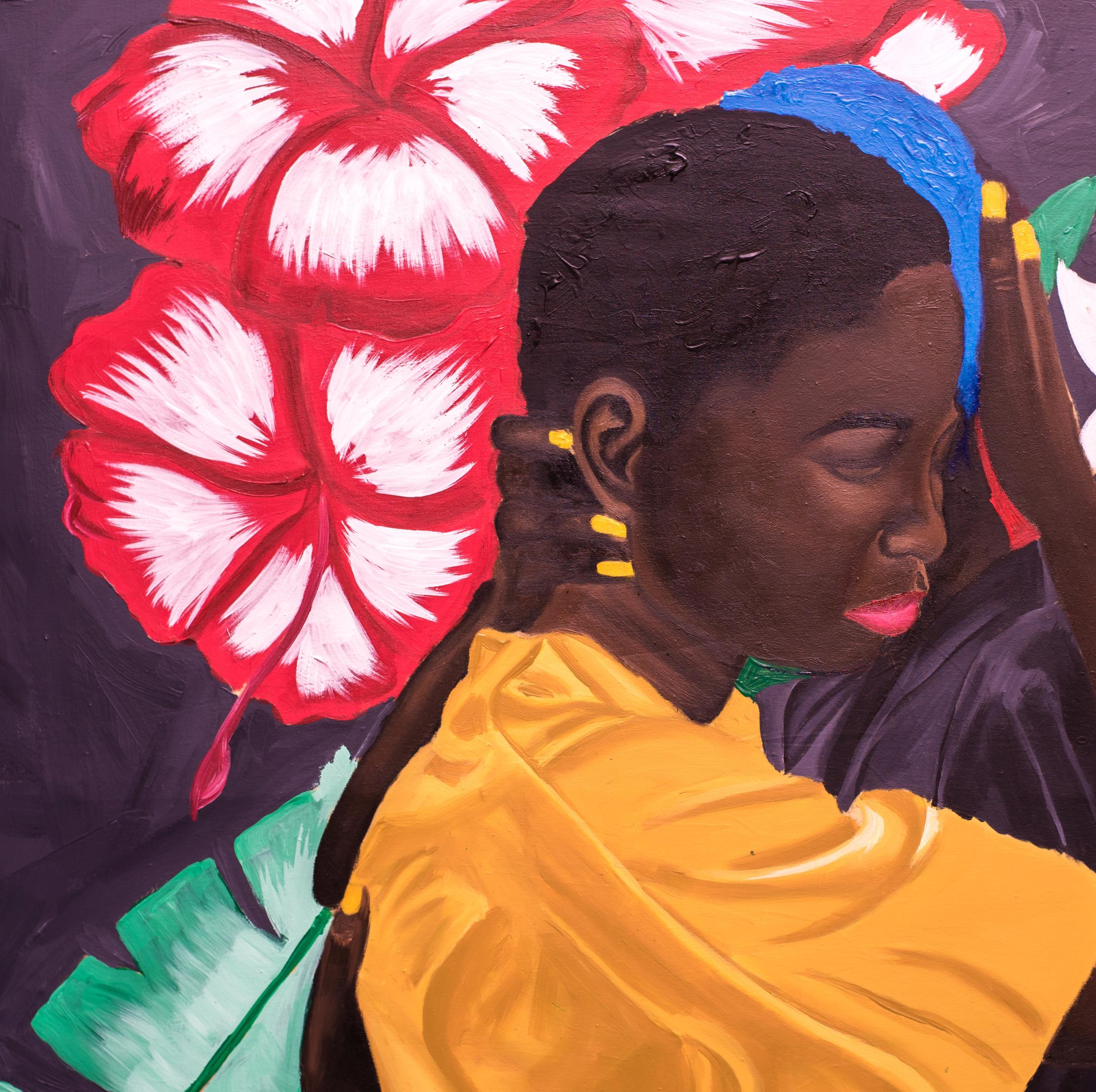 Halten Sie mich in dieser schwierigen Zeit fest – Painting von Olaosun Oluwapelumi