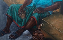 Homecoming To The Roots - 21. Jahrhundert, Zeitgenössisch, Figurativ, Afrika Menschen