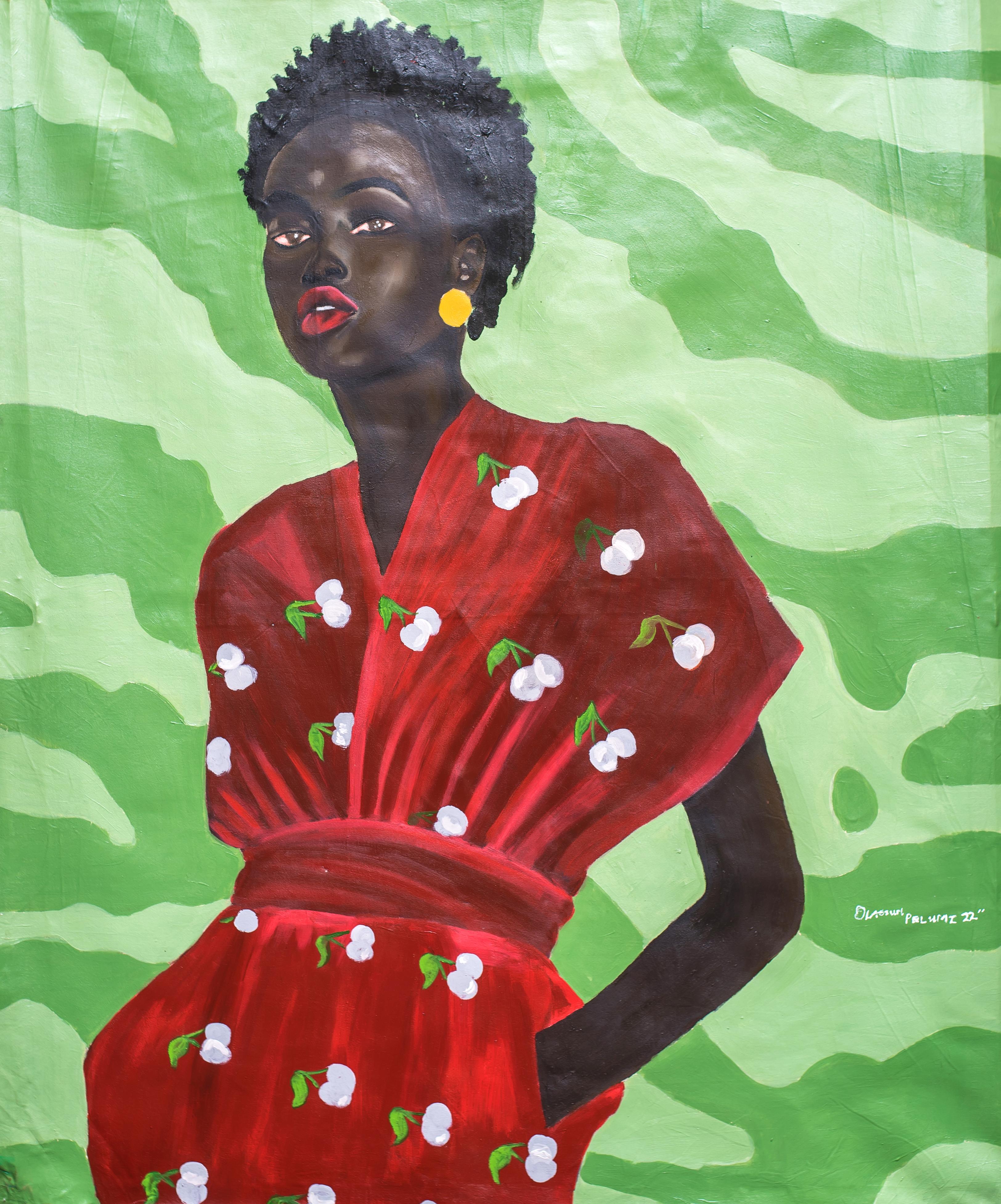 Olaosun Oluwapelumi Portrait Painting - Just a Girl