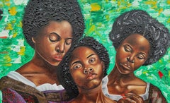 My Comforter -21st Century, Contemporary, Figurative Portrait, Women Love Modern