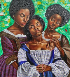 My Comforter -21st Century, Contemporary, Figurative Portrait, Women Love Modern