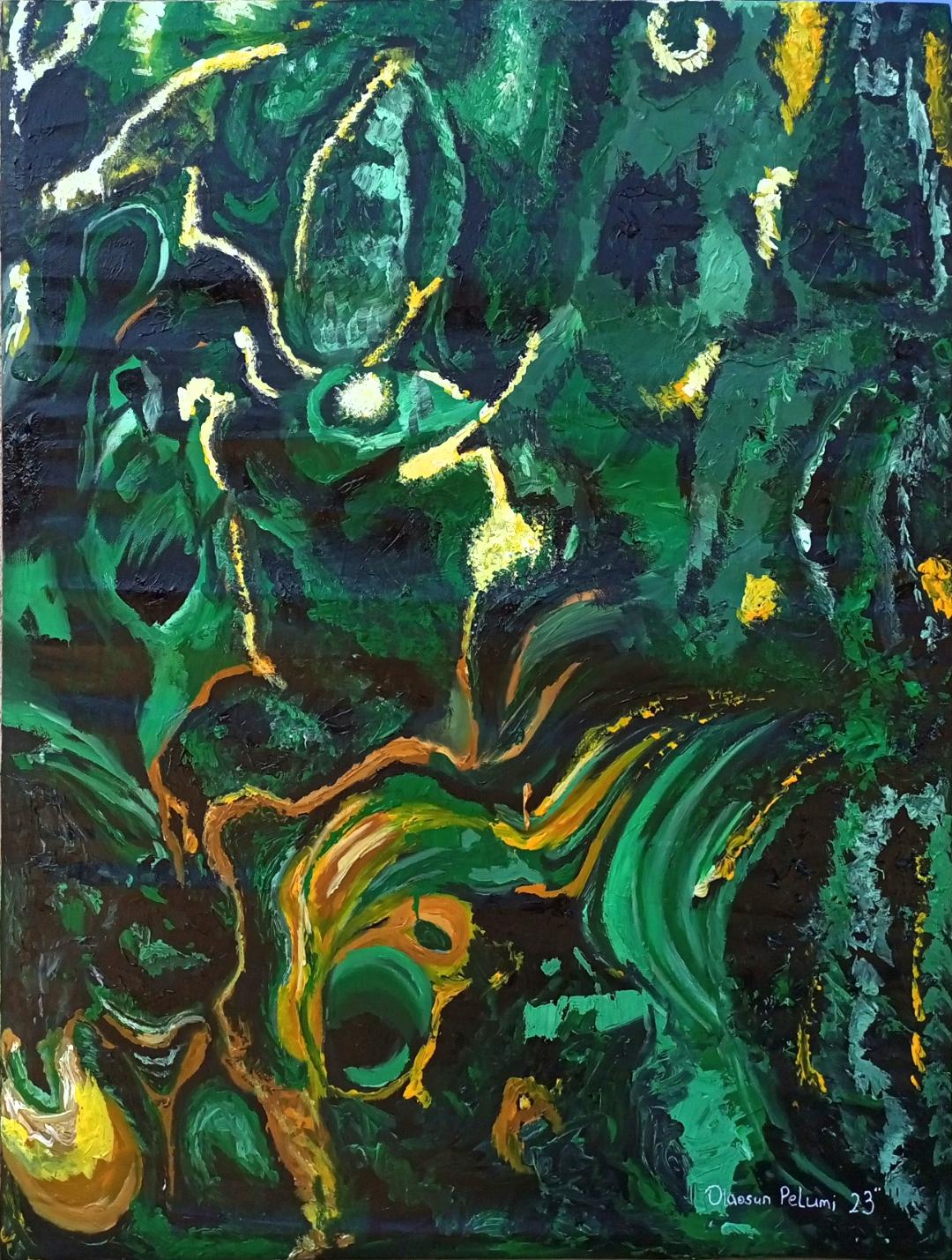 Abstract Painting di Olaosun Oluwapelumi - Non è il momento di avere paura