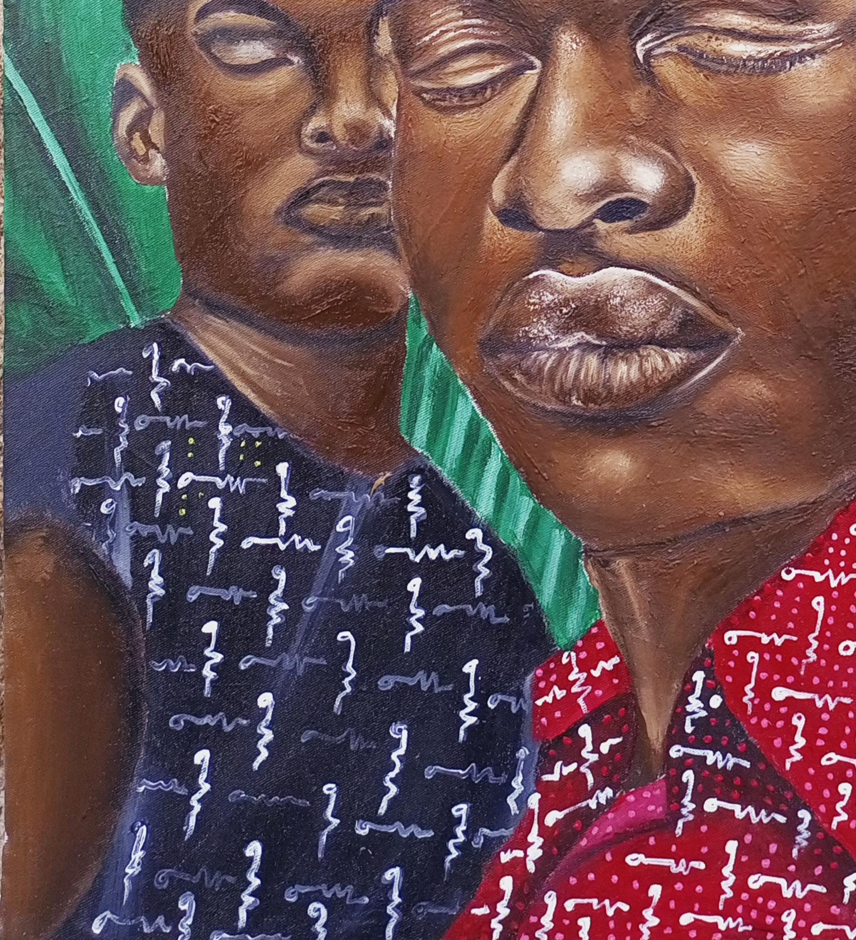 Procedimiento de envío
Envío GRATIS a todo el mundo
Se envía en un tubo bien protegido desde Nigeria
Esta obra es única, no es un grabado ni otro tipo de copia.
Acompañado de un Certificado de Autenticidad.

Al cerrar los ojos, encuentro paz en mi