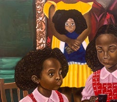 Retrato de una introvertida  -Siglo XXI, Contemporáneo, Figurativo, Comida Niños