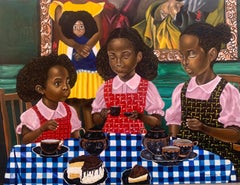 Retrato de una introvertida  -Siglo XXI, Contemporáneo, Figurativo, Comida Niños