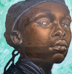 This Shall Pass 2  - 21st Century, Contemporary, Figurative Portrait, Men, Green