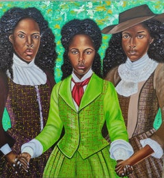 Unity - 21st Century, Contemporary, Figurative Portrait, Women, Together, Love