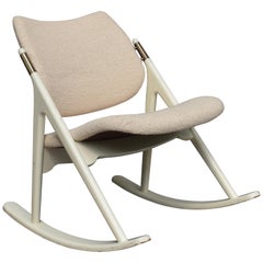 Retro Olav Haug Rocking Chair by Elverum Møbel, Norway, circa 1950