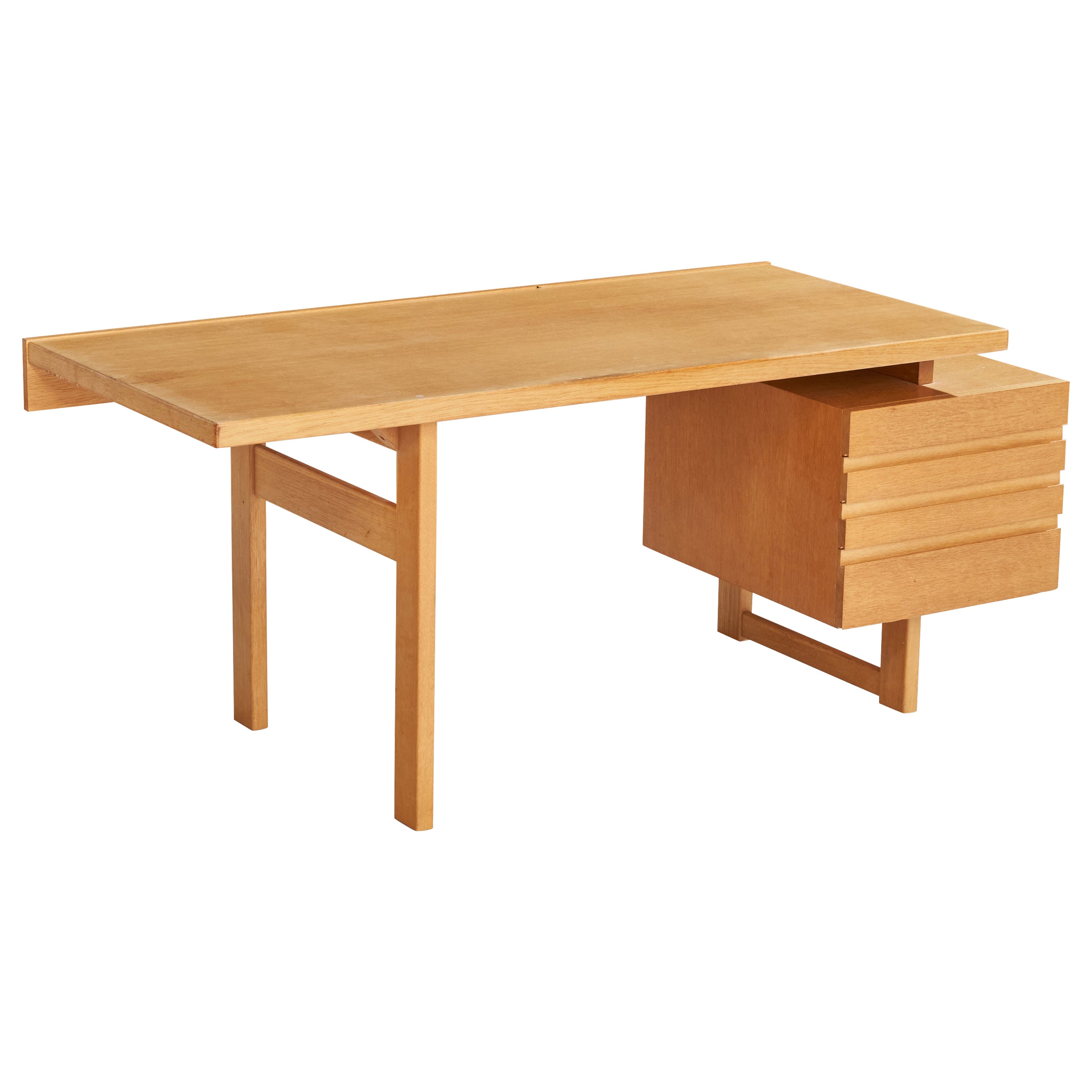Olavi Hänninen, Desk, Oak, Finland, 1960s For Sale