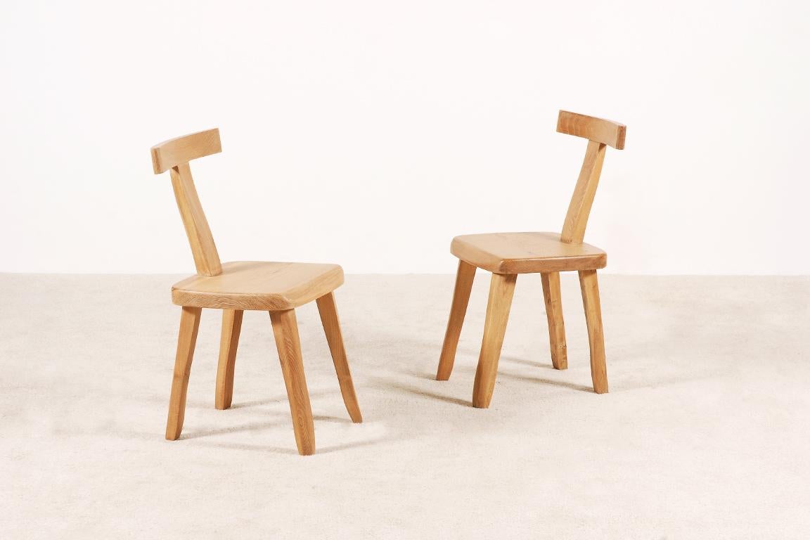 Olavi Hänninen for Mikko Nupponen, Set of 10 Elm Chairs, Finland, 1950 1