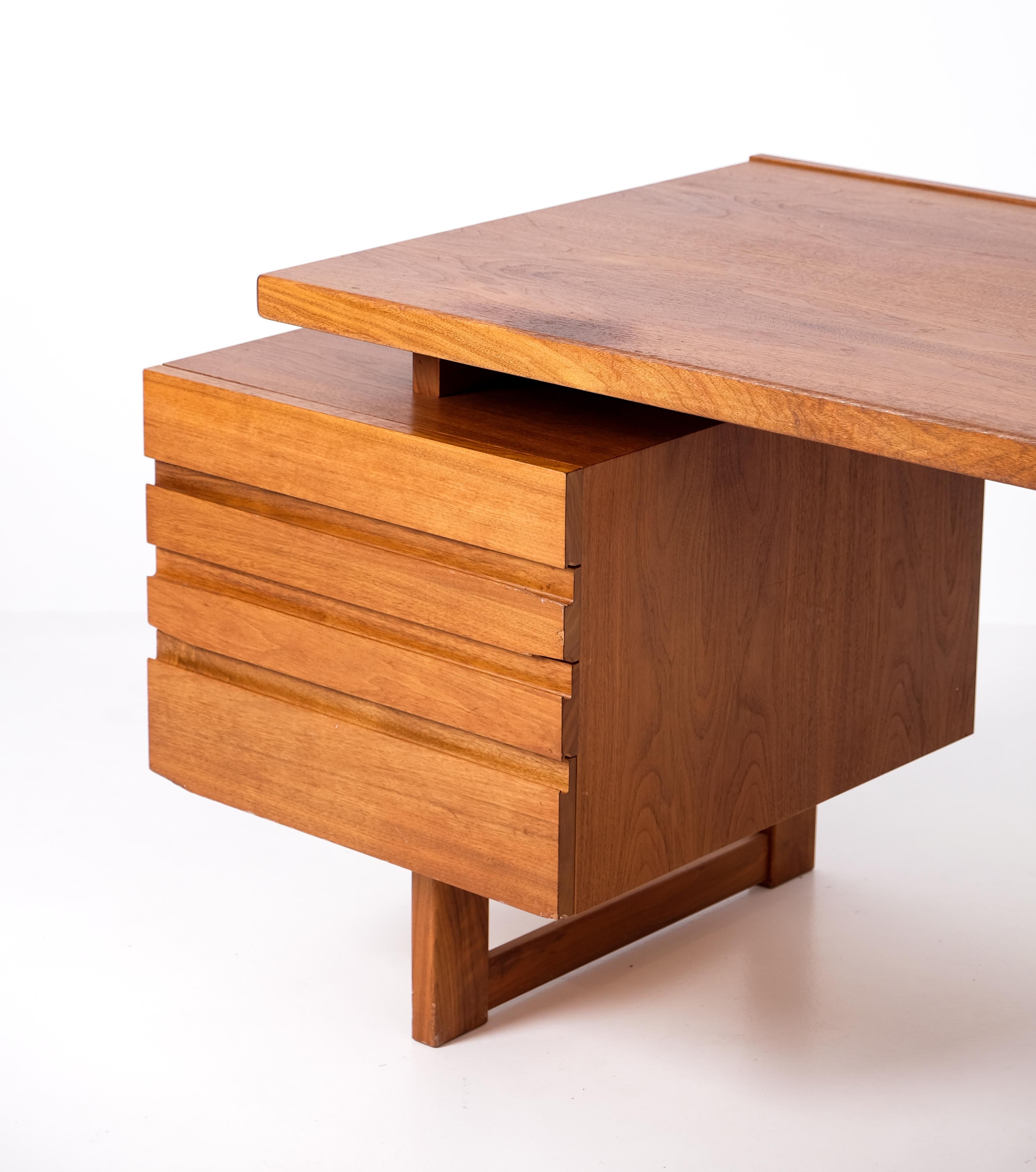 Teak Olavi Hänninen 'Paletti' Writing Desk, Finland, 1960s 