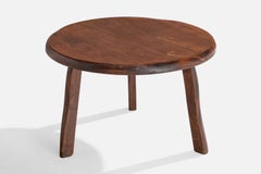 Olavi Hänninen, Side Table, Elm, Finland, 1960s