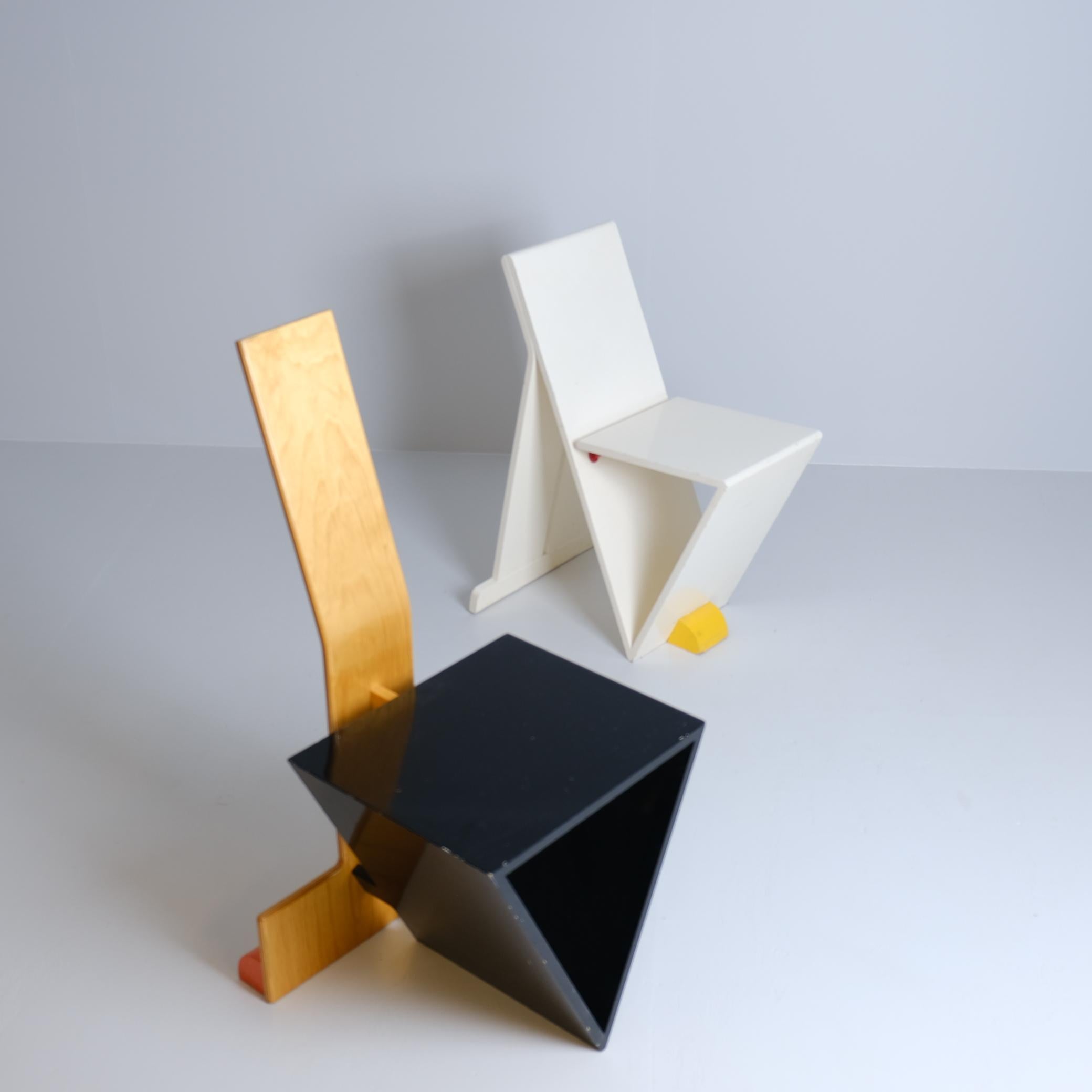 Olavi Hänninen, Sedie sperimentali uniche Gallo & Gallina 'Cock and Hen', 1985 in vendita 4