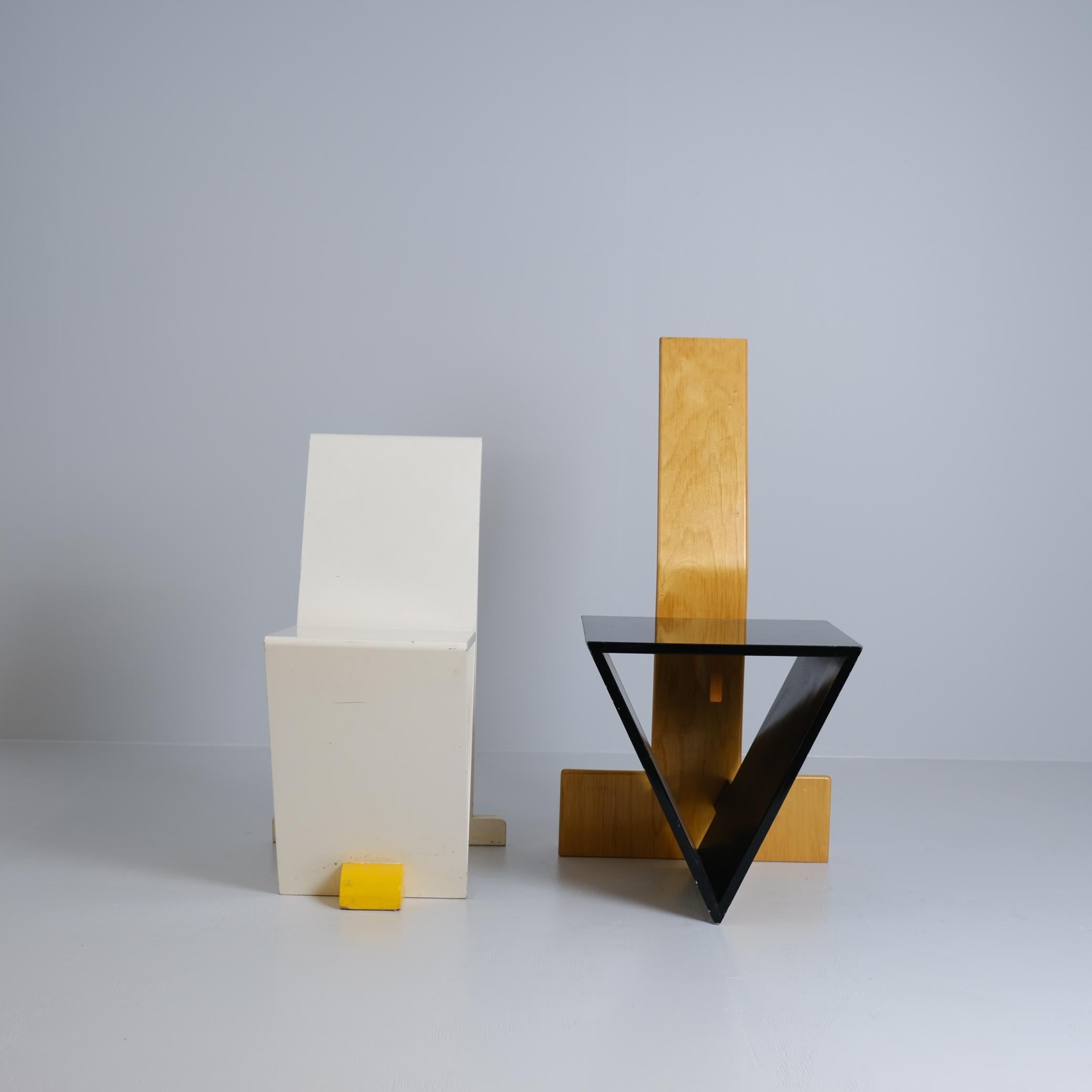 Scandinavo moderno Olavi Hänninen, Sedie sperimentali uniche Gallo & Gallina 'Cock and Hen', 1985 in vendita
