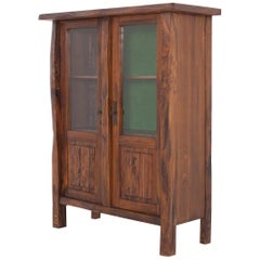 Wabi Sabi Rustic Modern Chalet Style Vitrine Cabinet