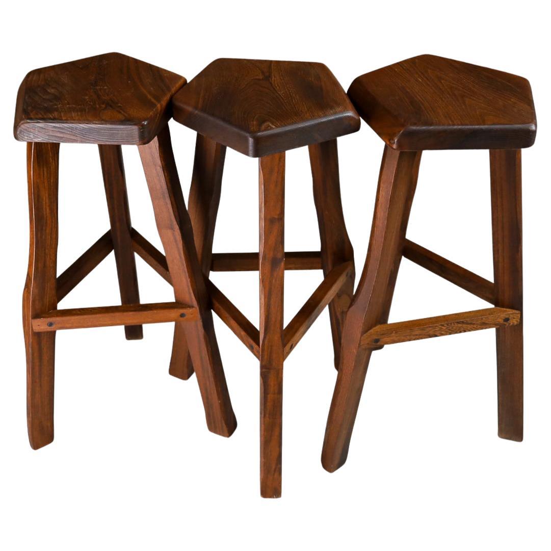 Olavi Hänninen Wooden Stools, Finland 1960