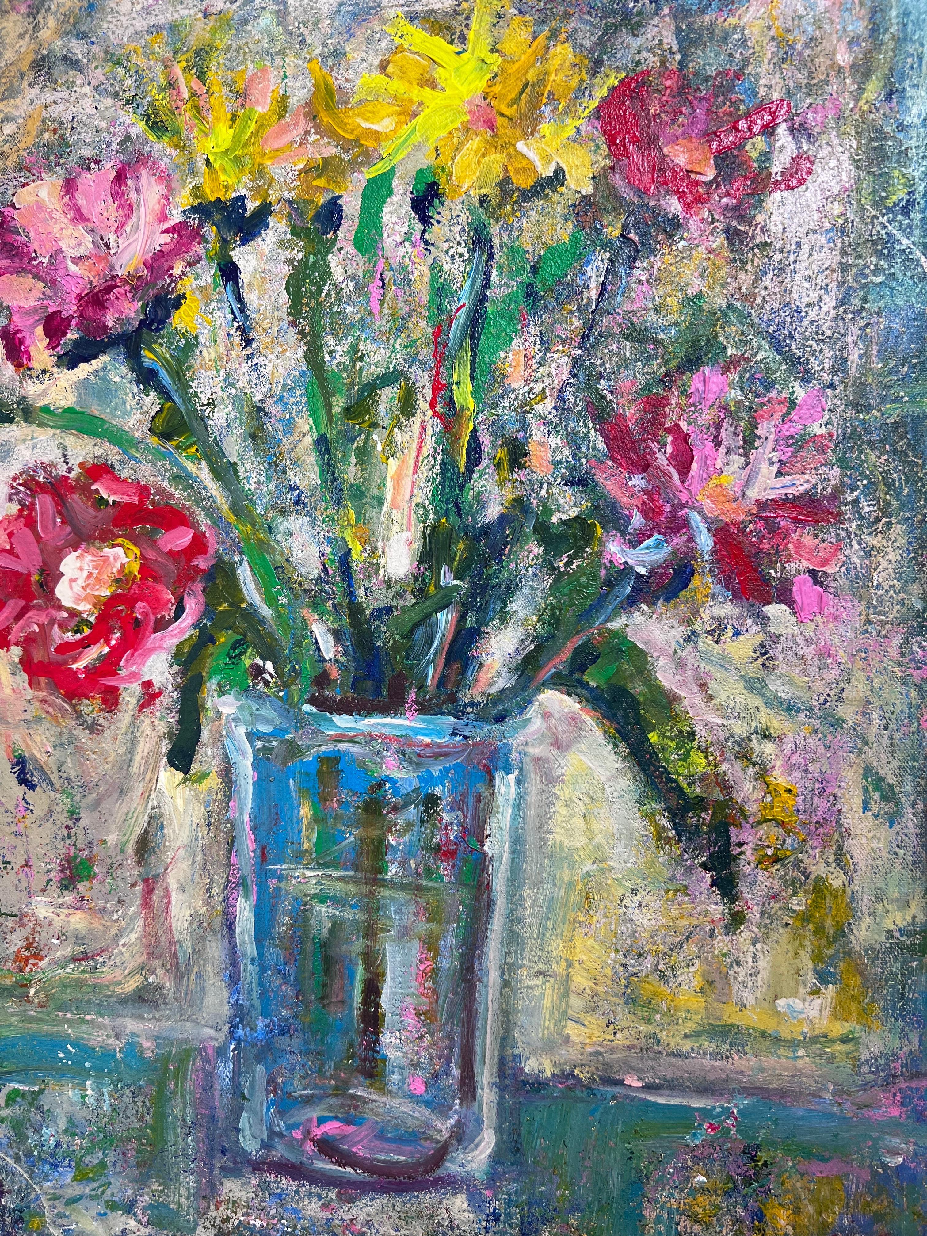 Happy bouquet  - Painting by Olavo Multini