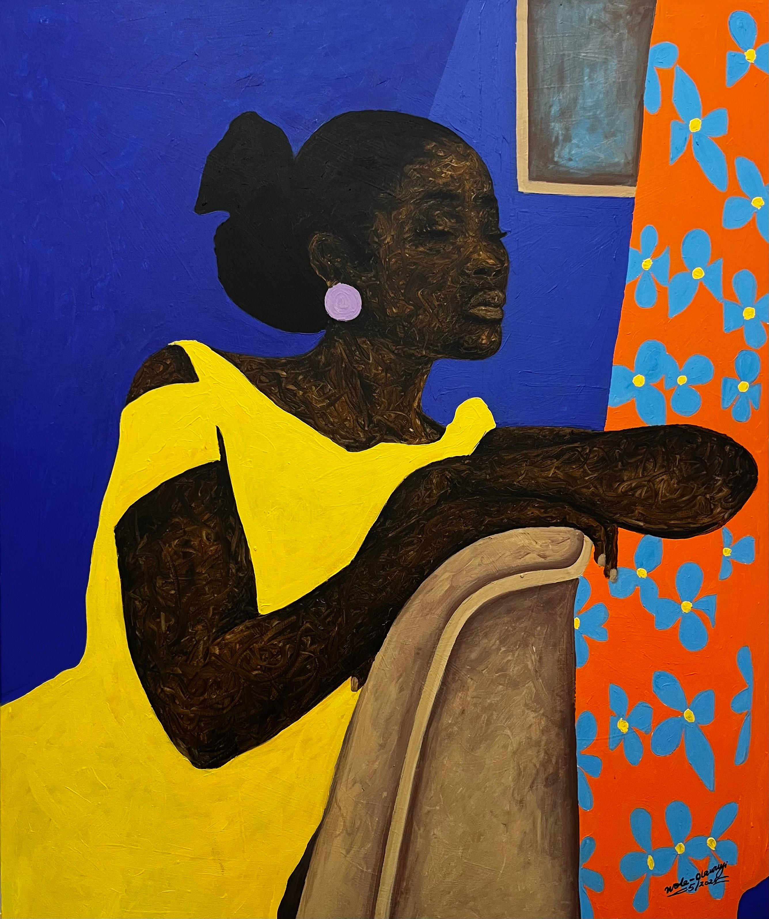 Quiet Between Walls - 21st Century Contemporary, Figurative Portrait, Modern