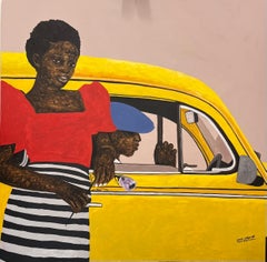 The Beetle Love - 21st Century Contemporary, Figurative Portrait, Modern, Floral
