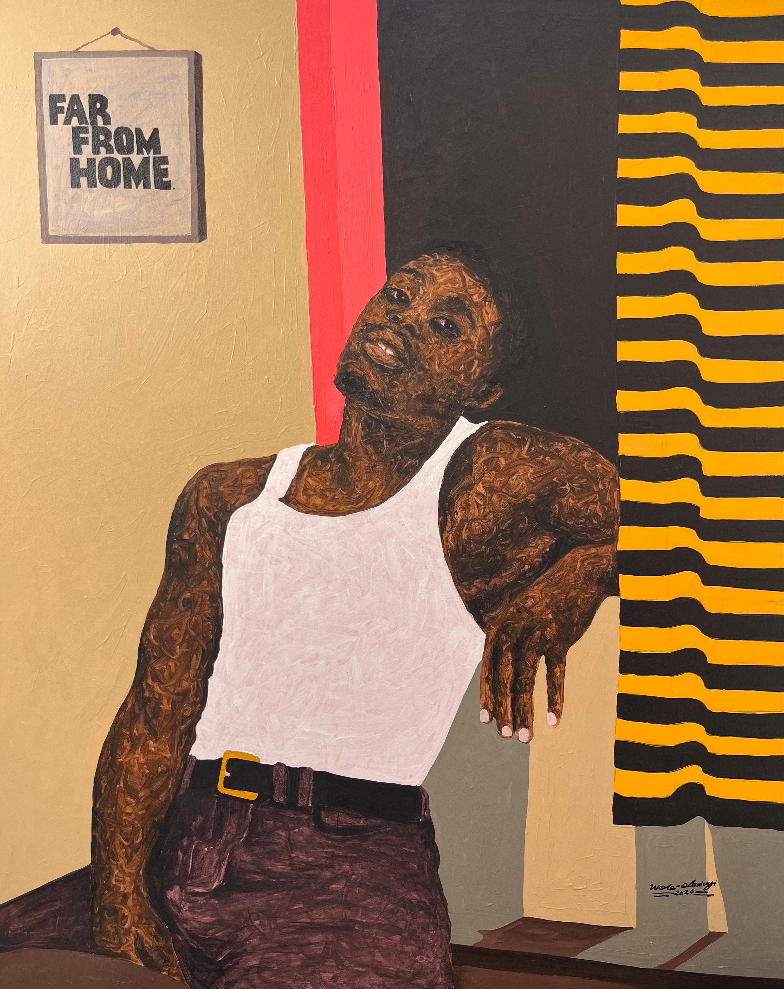 The Weight of Distance - 21st Century Contemporary, Figurative Portrait, Modern