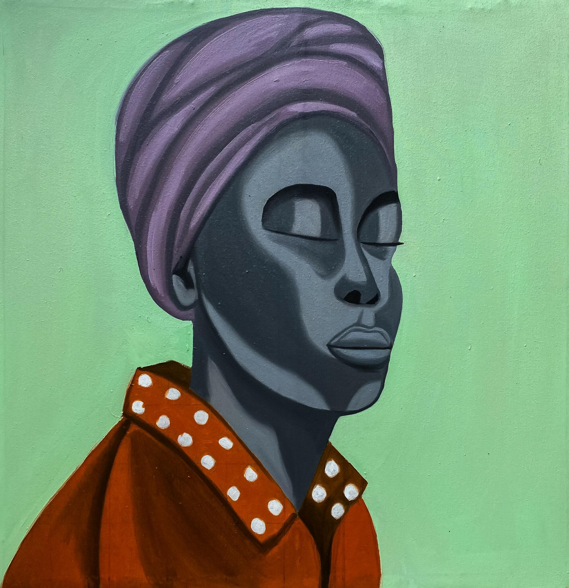 Olayinka Salami Figurative Painting - Lady Sofia