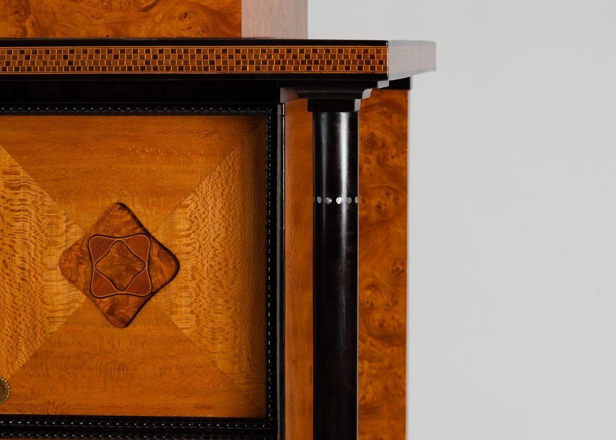 Secessione di Vienna Olbrich & Gluckert, Cassettiera a specchio, Francia, C. 1936 in vendita