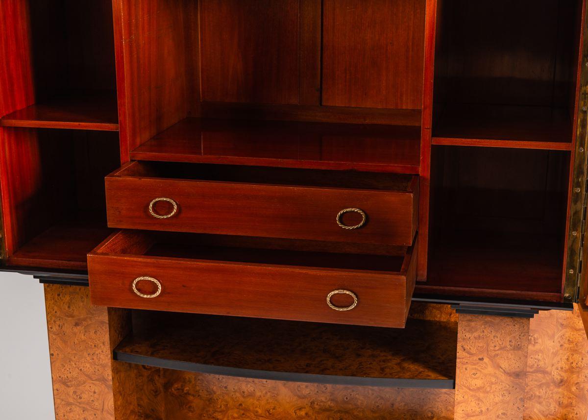 Madreperla Olbrich & Gluckert, Cassettiera a specchio, Francia, C. 1936 in vendita